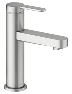 Keuco Vienas sviras izlietnes maisītājs 100 IXMO stainless steel finish