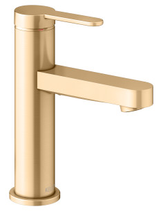 Keuco Vienas sviras izlietnes maisītājs 100 IXMO brushed brass