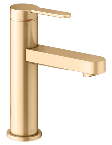 Keuco Vienas sviras izlietnes maisītājs 100 IXMO brushed brass