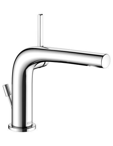 Keuco Vienas sviras izlietnes maisītājs 120 Edition 400 brushed nickel