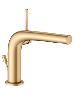 Keuco Vienas sviras izlietnes maisītājs 120 Edition 400 brushed brass