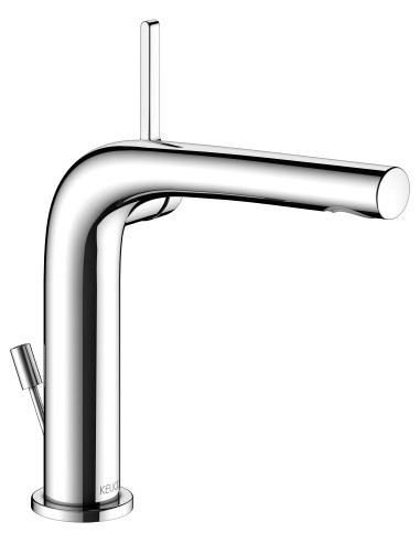 Keuco Vienas sviras izlietnes maisītājs 150 Edition 400 brushed nickel