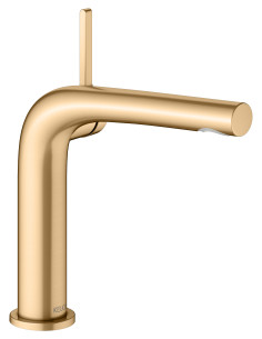 Keuco Vienas sviras izlietnes maisītājs 150 Edition 400 brushed brass