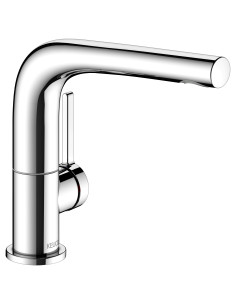 Keuco Vienas sviras izlietnes maisītājs 150 Edition 400 brushed nickel