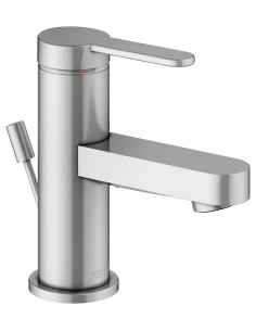 Keuco Vienas sviras izlietnes maisītājs 60 IXMO stainless steel finish