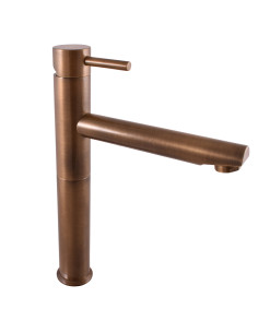 Basin lever mixer without pop-up waste SEINA BRONZE -...