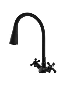 Kitchen faucet with flexible spout and shower MORAVA...