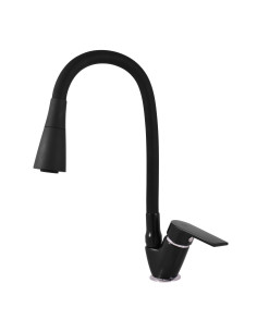 COLORADO Sink lever mixer with flexible spout BLACK...
