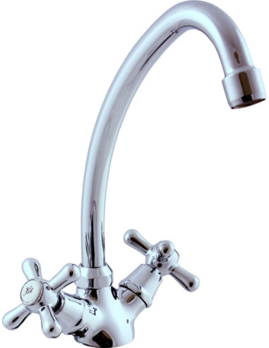 Sink lever mixer for low presure water CHROME - Barva chrom,Rozměr 1/2''