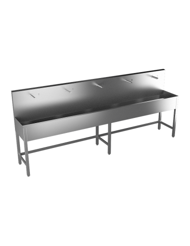 Nerūsējošā tērauda sile ar 5 integrētām pjezo elektronikām, garums 3000 mm, matēta, 24 V DC