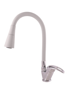 Sink faucet with flexible spout with shower SAZAVA -...