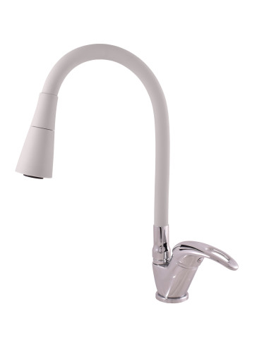 Sink faucet with flexible spout with shower SAZAVA - Barva chrom/šedá,Rozměr 3/8'',Typ ručky SA306.0/13S