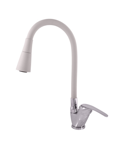 Sink faucet with flexible spout with shower SAZAVA - Barva chrom/šedá,Rozměr 1/2'',Typ ručky SA006.5/13S