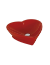 worktop washbasin Love, red - 2