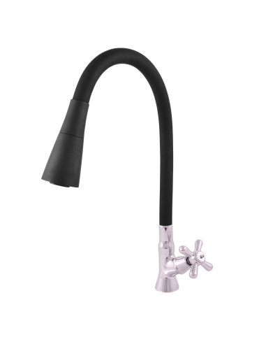 Faucet on the one water with flexible hose and shower MORAVA - Barva chrom/černá
