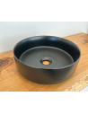 Washbasin Lavita Merida Slim Black 37x37x12cm, round Z223MB - 6