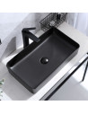 Surface-mounted sink 60.5x34x11cm Lavita Pasana black - 2