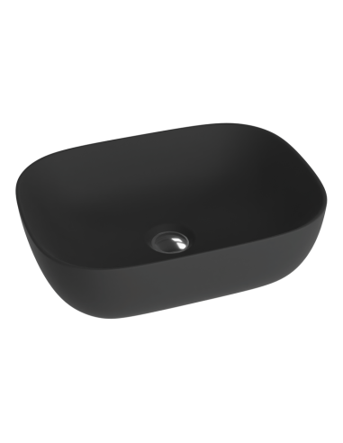 Washbasin Lavita Costa Black 46x32.5x13.5cm, black matte - 3