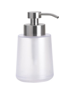 Soap dispenser free standing, 450 ml, stainless steel/plastic, matt