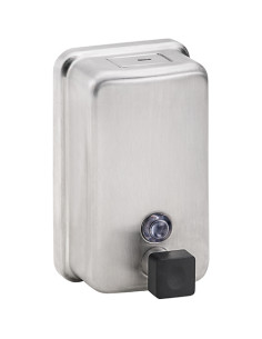 Soap dispenser, 850 ml, stainless steel, matt