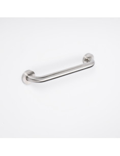 HELP: Grab bar 400 mm, stainless steel, brushed, with cover