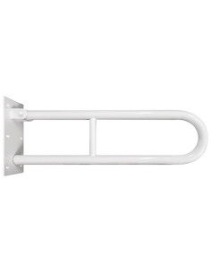 HELP: Folding grab bar in U shape 600 mm, white, without cover