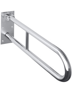 HELP: Folding grab bar in U shape 813 mm, stainless steel, polished, without cover