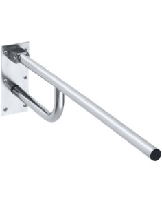 HELP: Folding grab bar 760 mm, stainless steel, polished, without cover