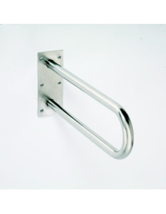 HELP: Grab bar U-shaped 900 mm, stainless steel, brushed, without cover