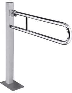 HELP: Folding grab bar U- shapped, ground mounted 813 mm, stainless steel, polished, without cover