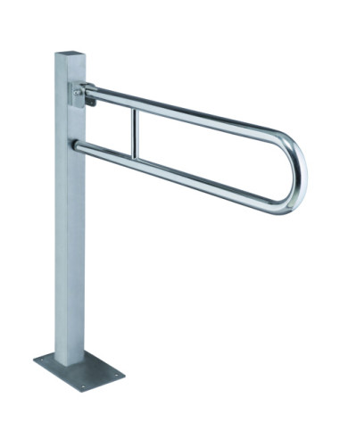 HELP: Folding grab bar U- shapped, ground mounted 813 mm, stainless steel, matt, without cover