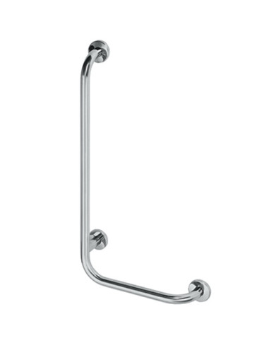 HELP: Wall support grab bar leftward 890 mm, polished, with cover