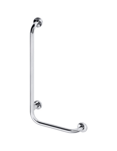 HELP: Wall support grab bar leftward 890 mm, brushed, with cover