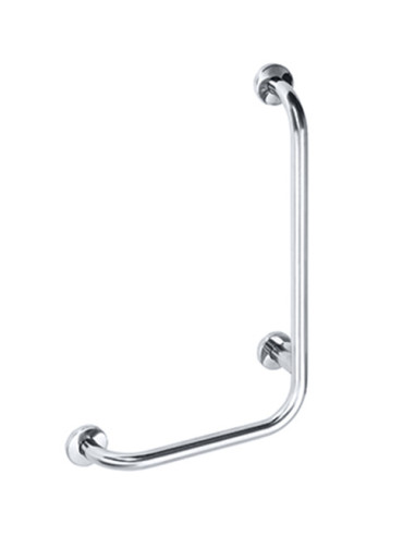 HELP: Wall support grab bar rightward 680 mm, brushed, with cover