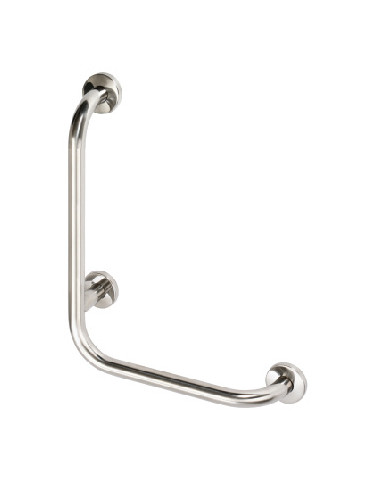 HELP: Wall support grab bar leftward 680 mm, brushed, with cover