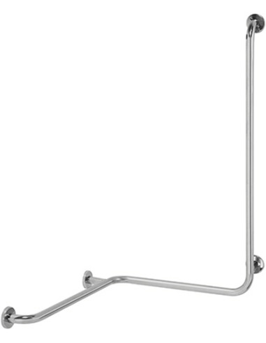 HELP: Shower grab bar with vertical support rightward, brushed, with cover