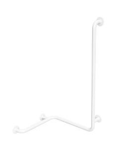 HELP: Shower grab bar with vertical support rightward, white, without cover