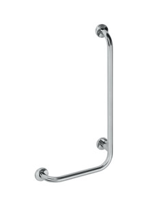 HELP: Wall support grab bar rightward 890 mm, brushed, with cover