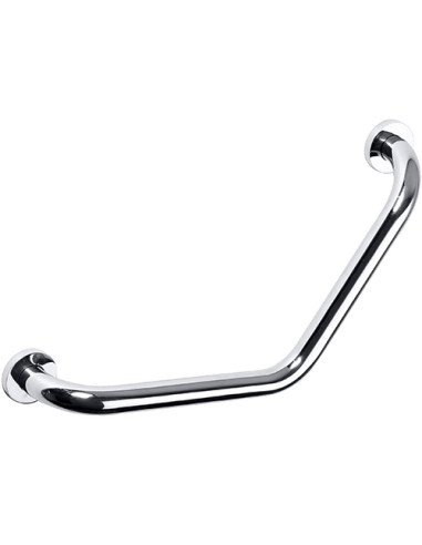 Grab bar angled, 45°, stainless steel, polished