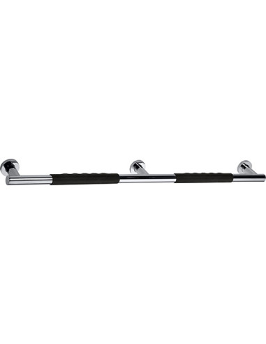 OMEGA: Grab bar 800 mm, black rubber