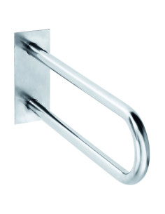 HELP: Grab bar in U shape 600 mm, stainless steel, polished, with cover