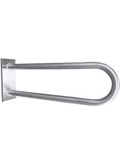 HELP: Grab bar in U shape 600 mm, stainless steel, brushed, with cover