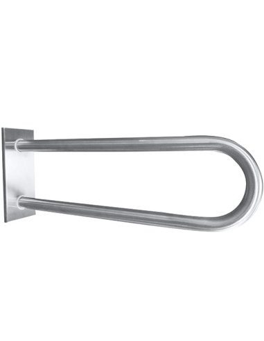 HELP: Grab bar in U shape 600 mm, stainless steel, brushed, with cover