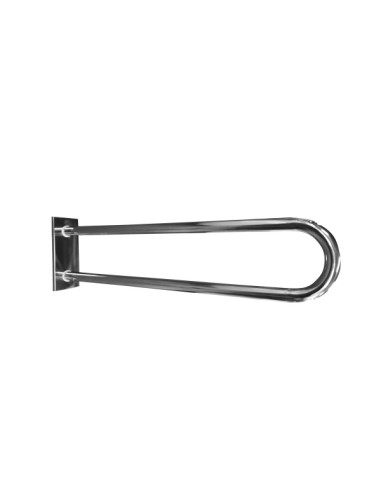 HELP: Grab bar in U shape 850 mm, stainless steel, polished, with cover