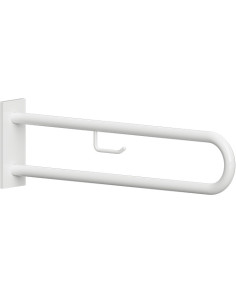 HELP:abutment grab bar in U shape with TP holder 750 mm, white, with cover