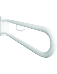 HELP:abutment grab bar in U shape with TP holder 850 mm, white, with cover