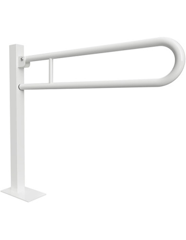 HELP: Folding grab bar U- shapped, ground mounted 850 mm, white, with cover