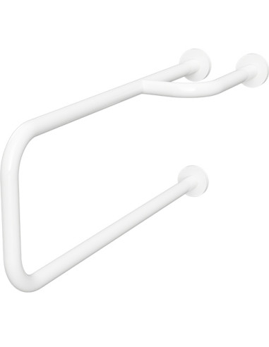 HELP: Grab bar with towel-holder, right, white with cover flange