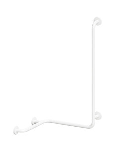 HELP: Shower grab bar with vertical support rightward, white, with cover