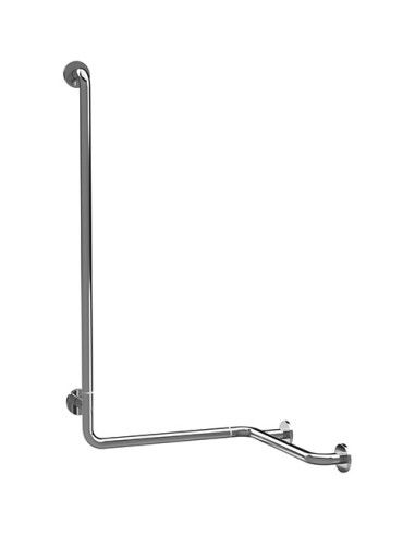 HELP: Foldable shower grab bar with vertical support leftward, polished with cover